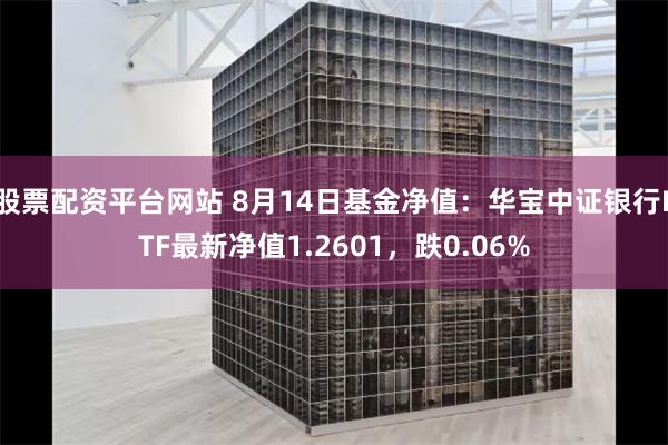 股票配资平台网站 8月14日基金净值：华宝中证银行ETF最新净值1.2601，跌0.06%