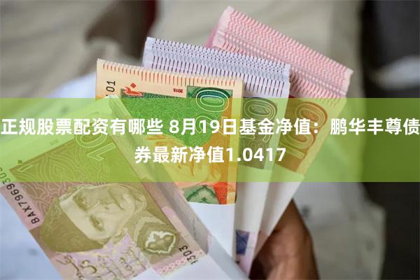 正规股票配资有哪些 8月19日基金净值：鹏华丰尊债券最新净值1.0417