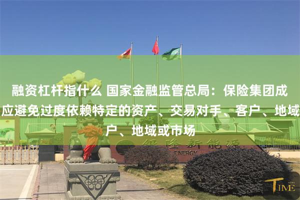 融资杠杆指什么 国家金融监管总局：保险集团成员公司应避免过度依赖特定的资产、交易对手、客户、地域或市场